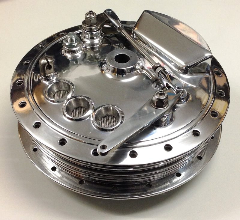 Norton wheel building, hub overhauls and polishing for cafe racers