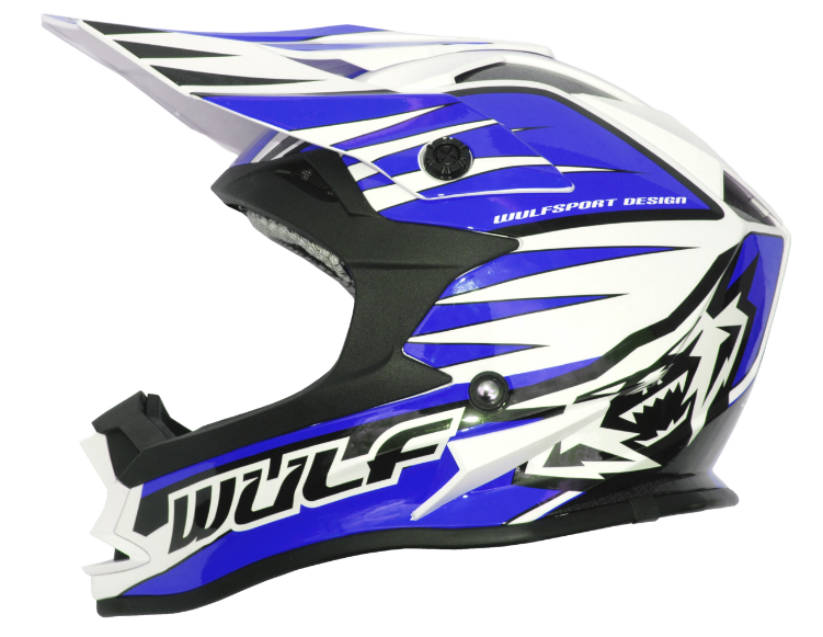 Wulfsport Speedway Race Pants White/Blue Ride Motocross Motorbike Grasstrack MX 