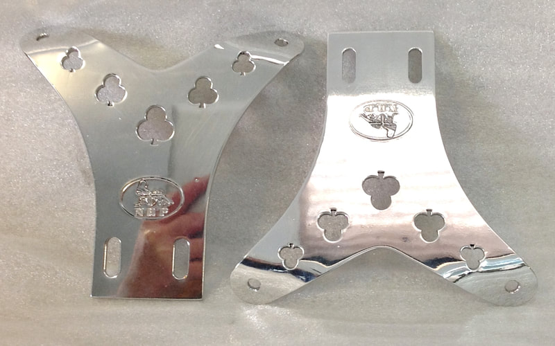 Norton and Triton cafe racer Y brackets for front mudguard