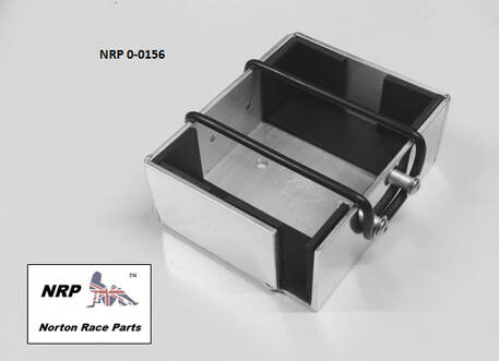 Battery box for cafe racer rear frame loop