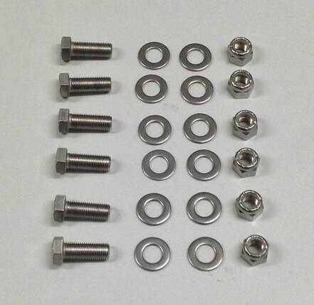 Norton engine plate to frame stainless bolt kit for cafe racers