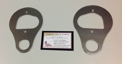 Norton solo stainless clock carriers for cafe racers