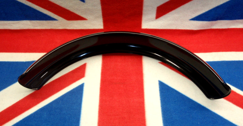 Norton & Triton cafe racer black alloy front mudguard