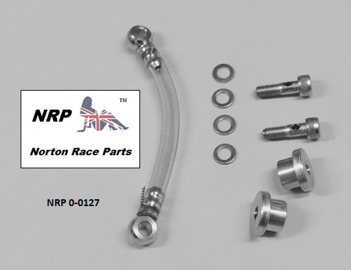 Norton alloy cafe racer oil tank oil level sight tube