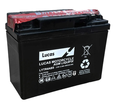 Lucas YTR4A-BS Gel Battery for Norton Cafe Racer