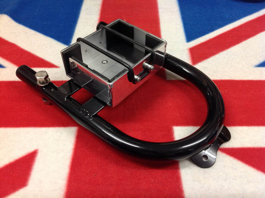 Norton Slimline cafe racer rear frame loop with battery box