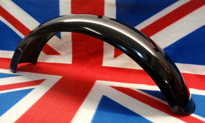 Norton & Triton cafe racer black alloy rear mudguard