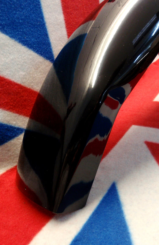 Norton & Triton cafe racer black alloy rear mudguard