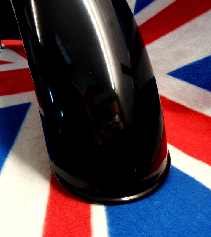 Norton & Triton cafe racer black ally rear mudguard